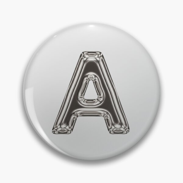 Item preview, Liquid Chrome Letter A - 3D Metallic Alphabet Initial designed and sold by uncoXab.