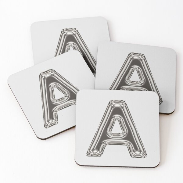 Item preview, Liquid Chrome Letter A - 3D Metallic Alphabet Initial designed and sold by uncoXab.