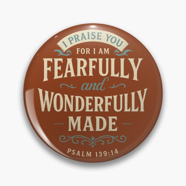 Item preview, Psalm 139:14 Fearfully and Wonderfully Made Verse designed and sold by SimplySelim.