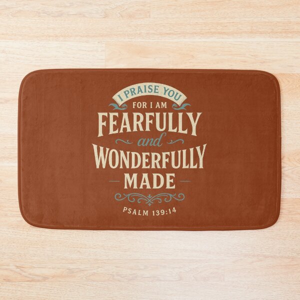 Item preview, Psalm 139:14 Fearfully and Wonderfully Made Verse designed and sold by SimplySelim.