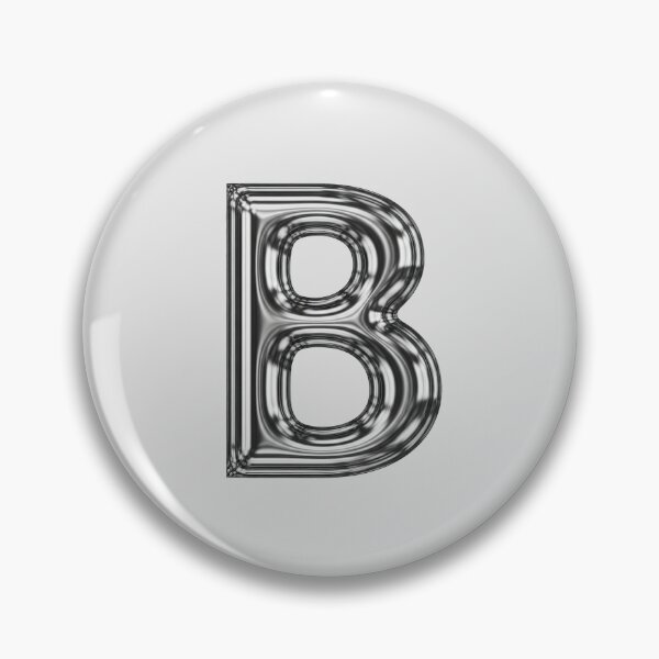 Item preview, Liquid Chrome Letter B - 3D Metallic Alphabet Initial designed and sold by uncoXab.