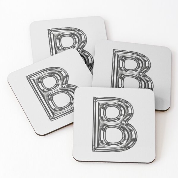 Item preview, Liquid Chrome Letter B - 3D Metallic Alphabet Initial designed and sold by uncoXab.
