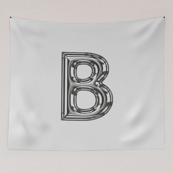 Item preview, Liquid Chrome Letter B - 3D Metallic Alphabet Initial designed and sold by uncoXab.