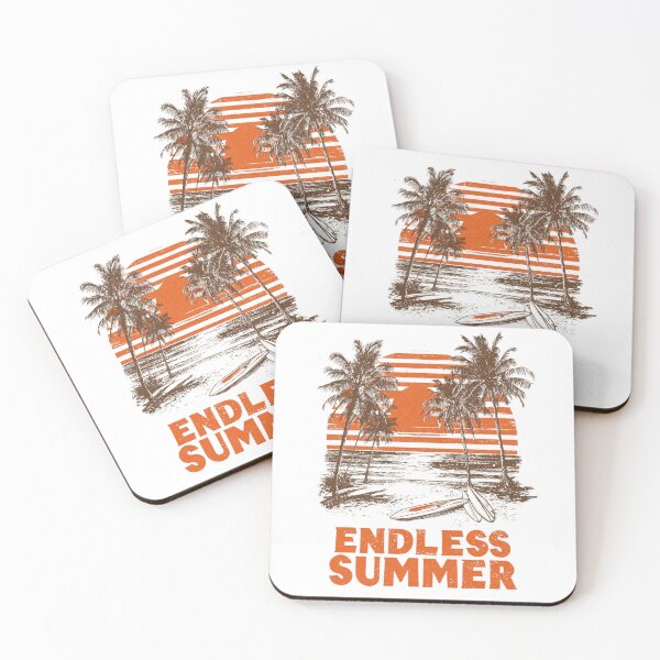 Item preview, Endless Summer Beach Sunset with Surfboards & Palms designed and sold by Blurbean.