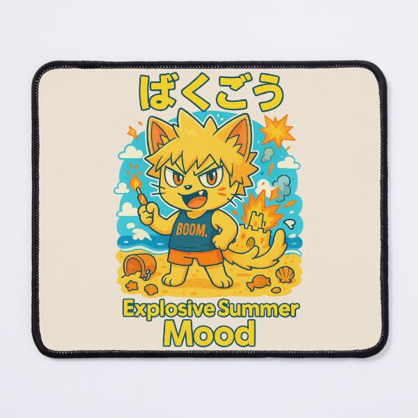 Item preview, Explosive Summer Mood – Beach Cat Edition designed and sold by NyxVerse-Studio.