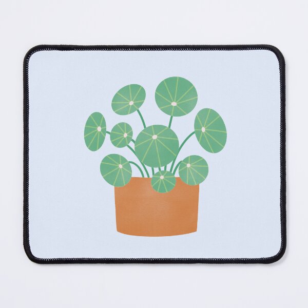 Item preview, cute green potted house plant chinese money plant designed and sold by winterpumpkin.