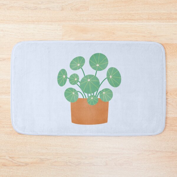 Item preview, cute green potted house plant chinese money plant designed and sold by winterpumpkin.