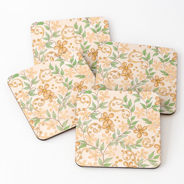 Item preview, Peach floral elegance designed and sold by lime-pine design.