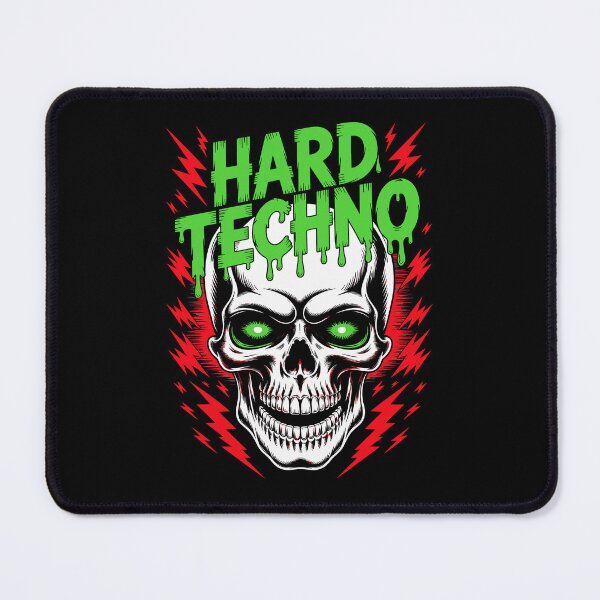 Item preview, Techno Skull – Dark Rave Wear for Techno DJs and Electronic Music Fans designed and sold by paulo silveira.