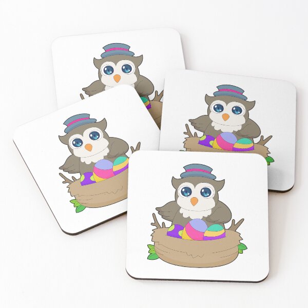 Item preview, Owl Easter Easter eggs Nest designed and sold by Snabdesign84.