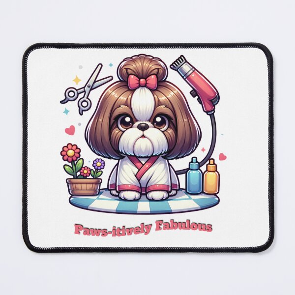 Item preview, Shih Tzu Hair Stylist Gift for Dog Lovers designed and sold by Insidemomschaos.