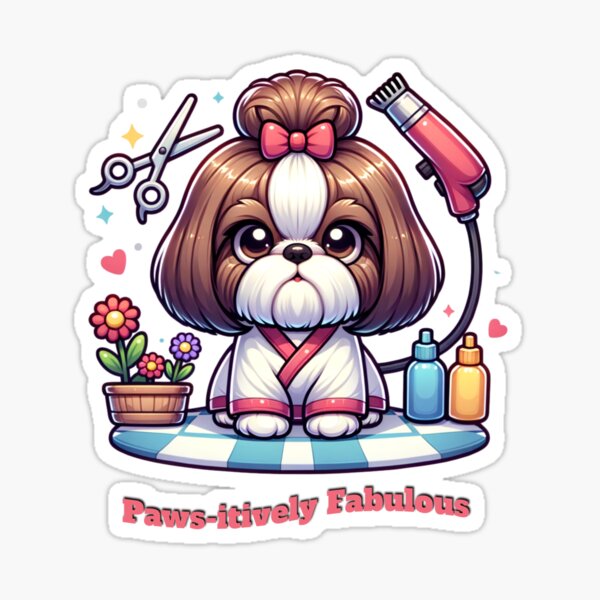 Item preview, Shih Tzu Friseur Geschenk für Hundeliebhaber designed and sold by Insidemomschaos.