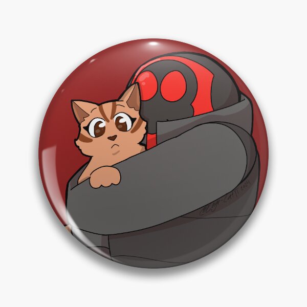 Item preview, Armstrong sticker + button 1 (CageCatYT) designed and sold by CageCatYT.