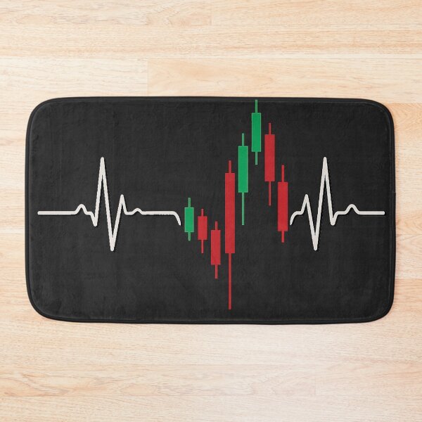 Item preview, Heartbeat of Trading – Candlestick Chart Pulse Line for Crypto and Stock Traders designed and sold by Gold Turtle  Lina.