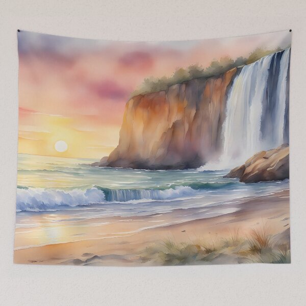 Item preview, Large Island Waterfall designed and sold by CalmnessbyChoice.