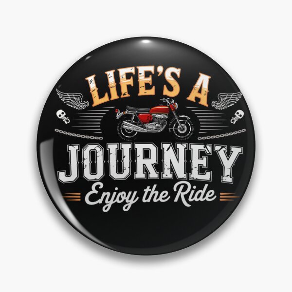 Item preview, Life's A Journey Enjoy The Ride Motorcycle Enthusiastic designed and sold by NightWisdom.