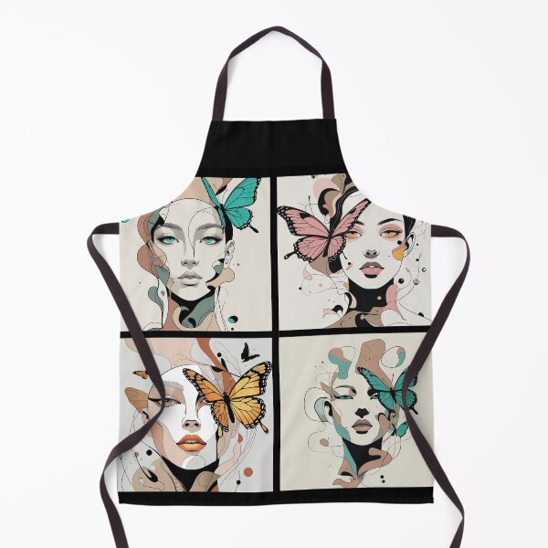 Item preview, Floral Woman Art Butterflies designed and sold by Art&couleurs .