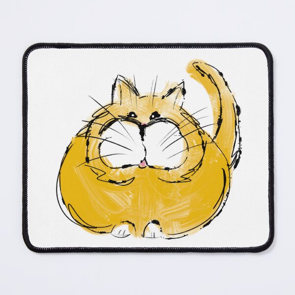 Item preview, Chonky Cat Fat Kitty Messy Sketch designed and sold by Julie Woolfolk.