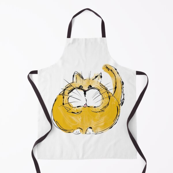 Item preview, Chonky Cat Fat Kitty Messy Sketch designed and sold by Julie Woolfolk.