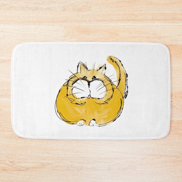 Item preview, Chonky Cat Fat Kitty Messy Sketch designed and sold by Julie Woolfolk.