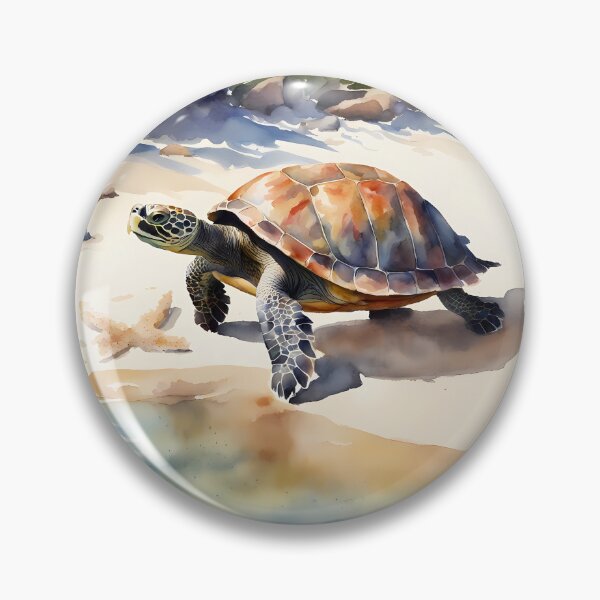 Item preview, Perky Turtle on Beach designed and sold by CalmnessbyChoice.
