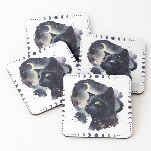 Item preview, Celestial Mystical Cat designed and sold by Art&couleurs .