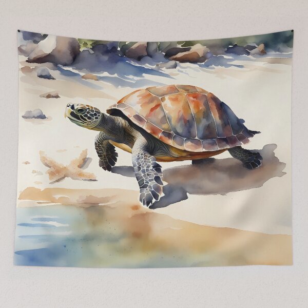 Item preview, Perky Turtle on Beach designed and sold by CalmnessbyChoice.