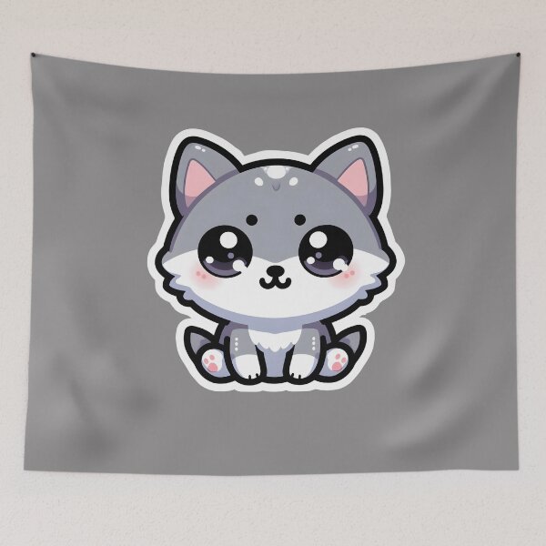 Item preview, Kawaii Wolf designed and sold by ArtistEmbrace.