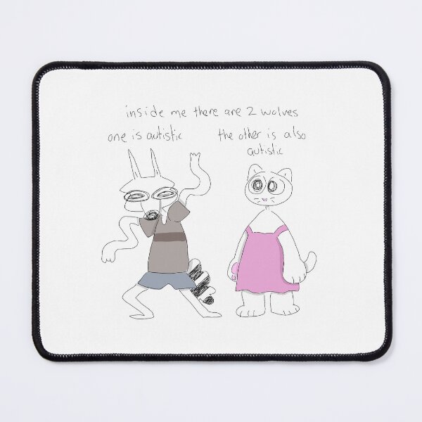 Item preview, Inside Me There Are 2 Wolves designed and sold by alexcreatesart.