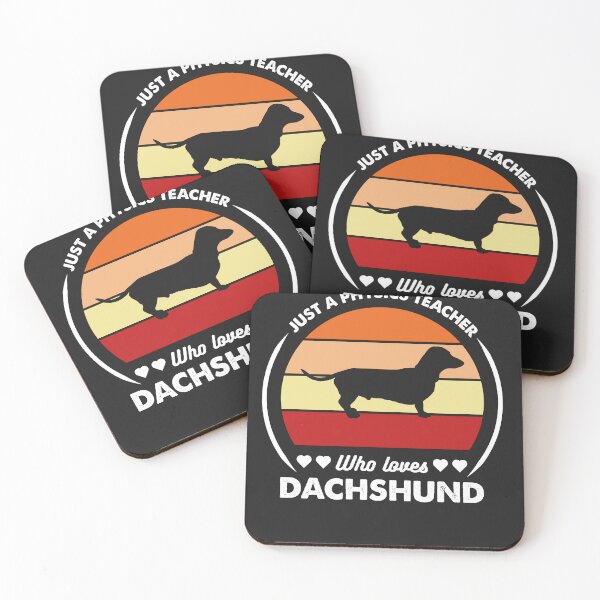 Item preview, Just a Physics Teacher Who Loves Dachshunds – Funny Science Dog Lover Gift designed and sold by Nexavri Art.