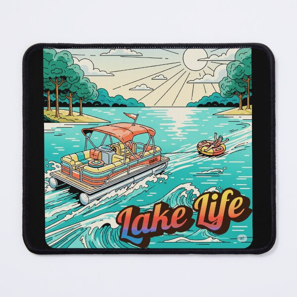 Item preview, Lake Life Adventures - Pontoon Boating & Tubing Fun designed and sold by CampfireSupplyCo.