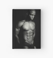 B + W nachdenkliche männliche Bilder Notizbuch
