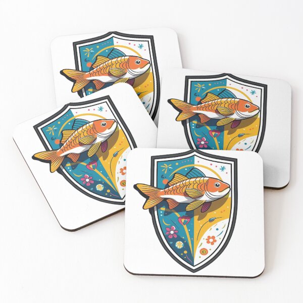 Item preview, Koi Shield: Harmony of Nature designed and sold by DariaCraft.