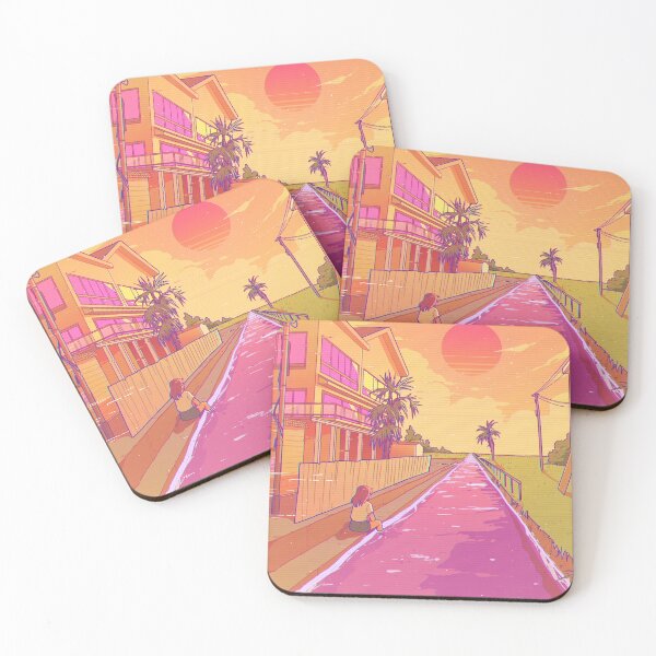 Item preview, Lofi sunset anime artwork (No AI) designed and sold by sunsetfoam.