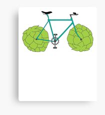 Hop Bike T-Shirt - Beer Bicycle Tee Shirt for a Cyclist Canvas Print