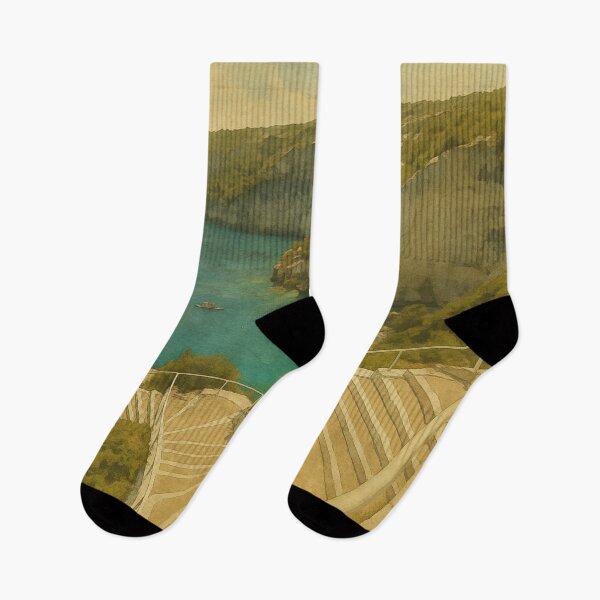 Item preview, Zakynthos Steps – Vintage Greece Coastline Art designed and sold by Dennis' Creative Corner.
