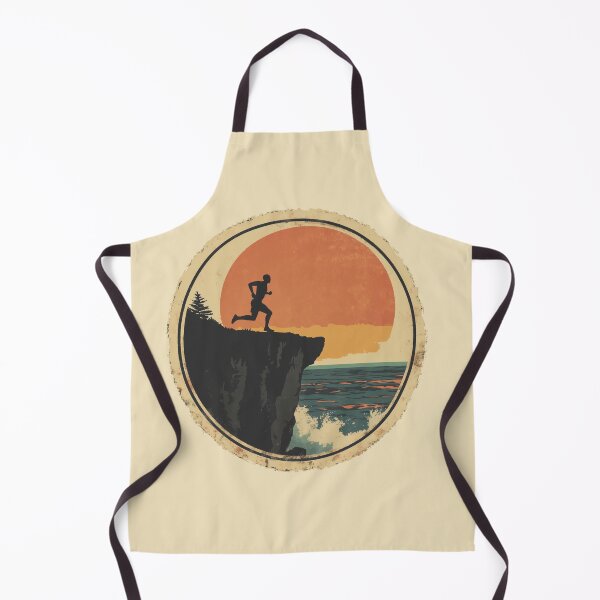 Item preview, Edge of the World — Coastal Cliff Trail Runner Badge designed and sold by TheLongRun.