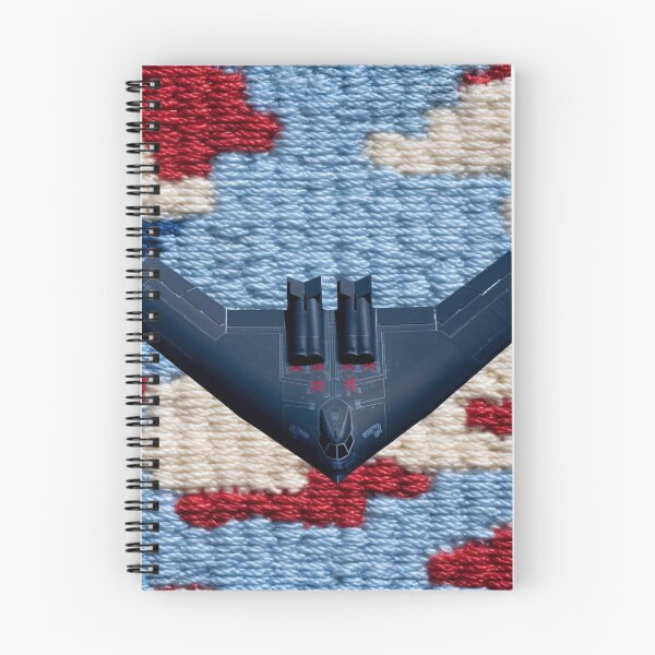 Item preview, Bunker Buster B2 Bomber Patriotic Faux Embroidery Fabric designed and sold by Nicholas Panek.