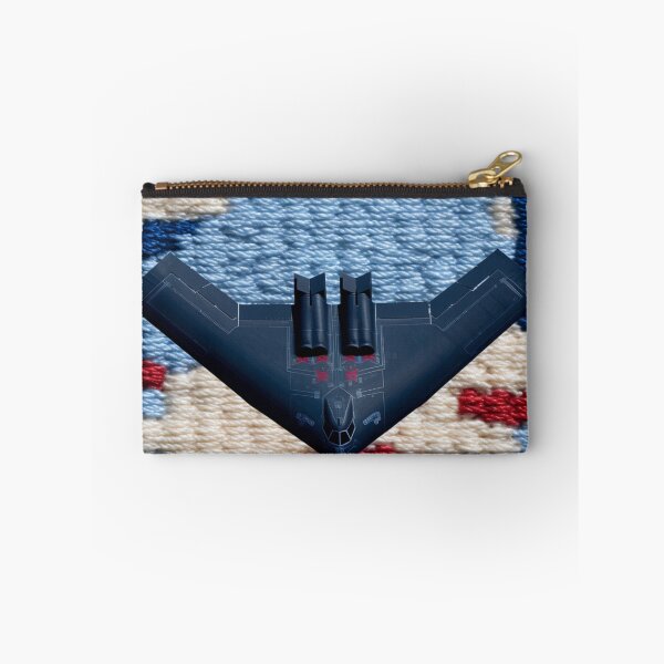 Item preview, Bunker Buster B2 Bomber Patriotic Faux Embroidery Fabric designed and sold by Nicholas Panek.
