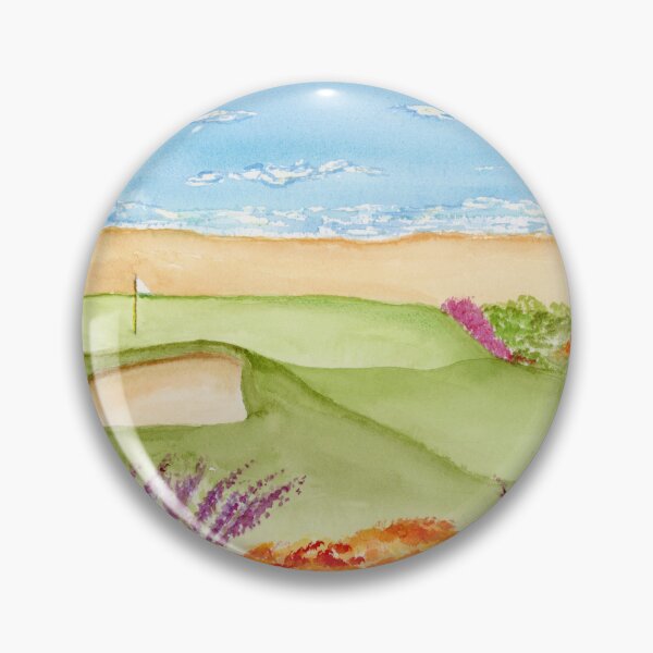 Item preview, Watercolor Golf Course By the Beach designed and sold by daphsam.