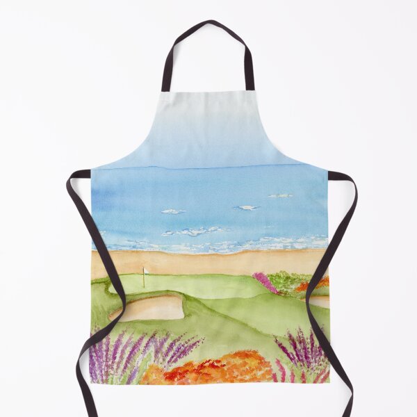 Item preview, Watercolor Golf Course By the Beach designed and sold by daphsam.