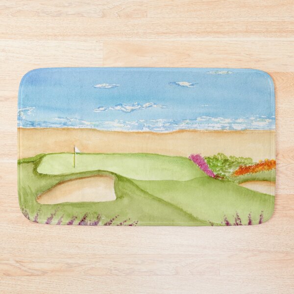 Item preview, Watercolor Golf Course By the Beach designed and sold by daphsam.