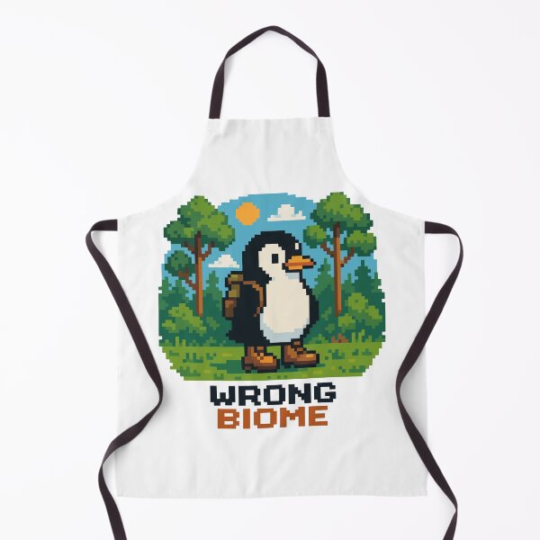 Item preview, Wrong Biome Penguin – Forest Misfit Pixel Comedy designed and sold by NaturePixel.