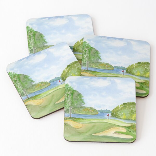 Item preview, Watercolor Golf Course by The Lake designed and sold by daphsam.
