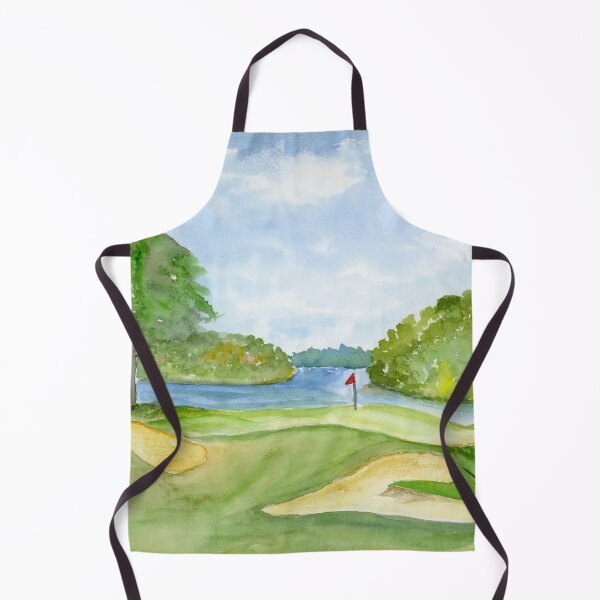 Artikelvorschau, Aquarell-Golfplatz am See entworfen und verkauft von daphsam.