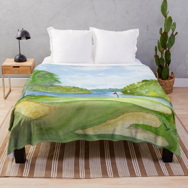 Item preview, Watercolor Golf Course by The Lake designed and sold by daphsam.