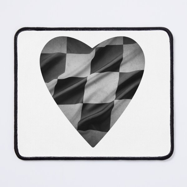 Item preview, Heart Shaped Checkered Flag designed and sold by Juiced Up Racing Co. .