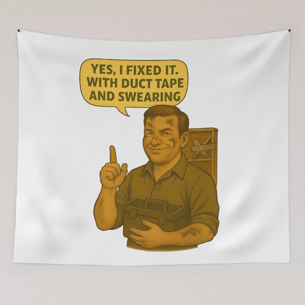 Item preview, Yes, I Fixed It – Duct Tape and Swearing designed and sold by Nuvijo.