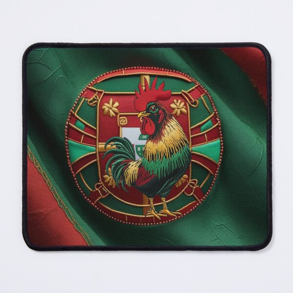 Item preview, Portugal Embroidered Rooster Patch Patriotic Folk Art Bird Design designed and sold by ArtDesignTp.