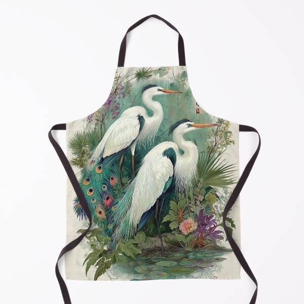 Item preview, Egret Elegance in Autumnal Bloom designed and sold by bloorose.